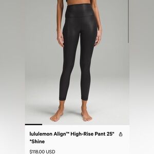 Lululemon Align Leggings *Shine